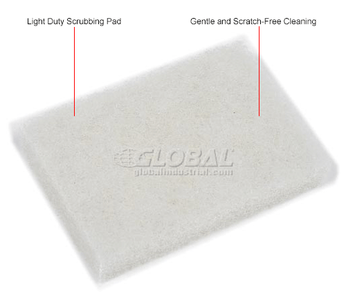 5 Length x 3-1/2 Width 3M Case of 40 White Scotch-Brite 9030 Light Duty Scrubbing Pad 5 Length x 3-1/2 Width 5 Length x 3-1/2 Width 3M Case of 40 White Scotch-Brite 9030 Light Duty Scrubbing Pad 5 Length x 3-1/2 Width