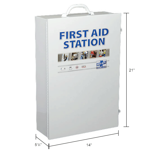 Pac-Kit&#174; 4-Shelf Industrial First Aid Station