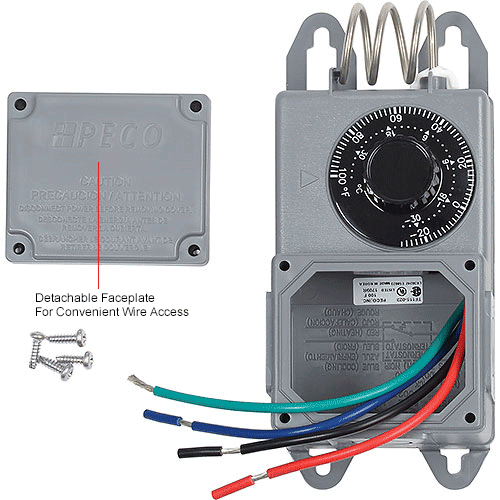 PECO Industrial Coiled Temperature Controller TF115-023 Temp. Range -30