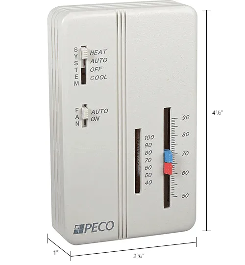 PECO Trane Compatible Zone Sensor SP155-011 Heat-Off-Cool
