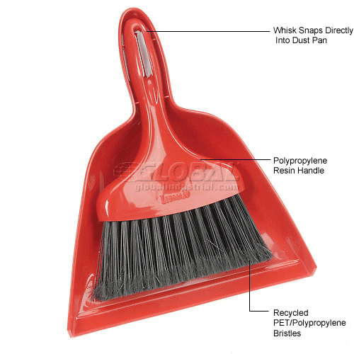 Libman Commercial Dust Pan With Whisk Broom