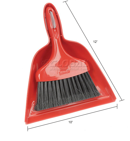 Libman Commercial Dust Pan With Whisk Broom
