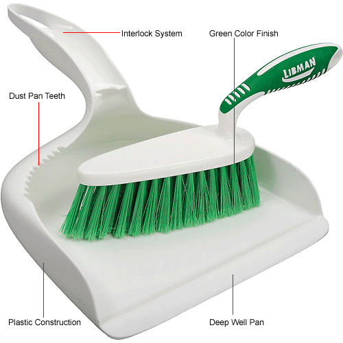 Libman® Commercial Dust Pan And Counter Brush Set - Pkg Qty 2
																			