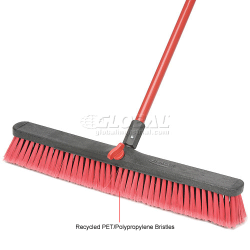 Libman Commercial Push Broom with Resin Block 24 MediumDuty