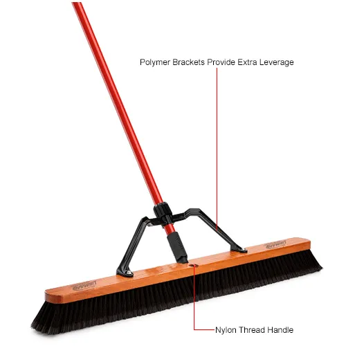 Commercial push clearance broom