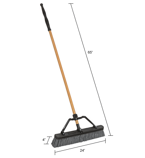Sweeping Brooms & Dust Pans Libman Commercial Push Broom W/Hard