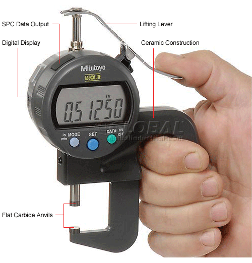 Mitutoyo 547 400s 0 47 0 12mm Digimatic Digital Thickness Gage