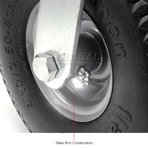 Casters Wheels & Tires Marathon 00302 FlatFree 10" Swivel Caster