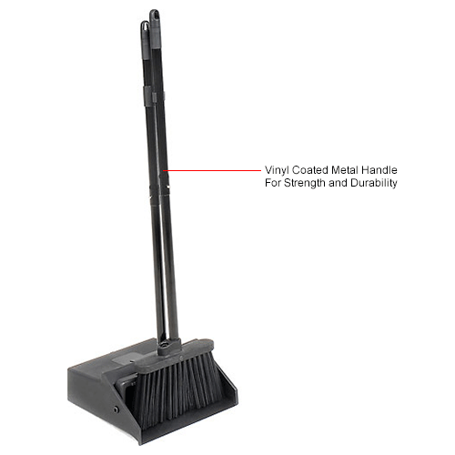 Carlisle DuoPan Dustpan And Lobby Broom 36", Black 36141503
