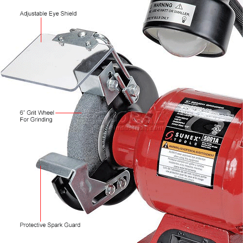 Sunex Tools 5001A 6\u0026quot; 1/2 HP 3450 