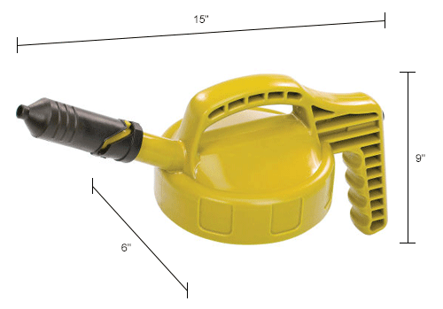 Oil Safe Mini Spout Lid, Yellow, 100409