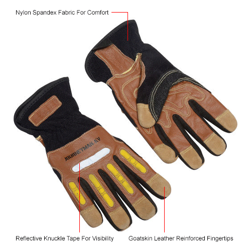PIP Maximum Safety&#174; Journeyman KV, Professional Workman's Glove, Brown, XXL, 1 Pair
