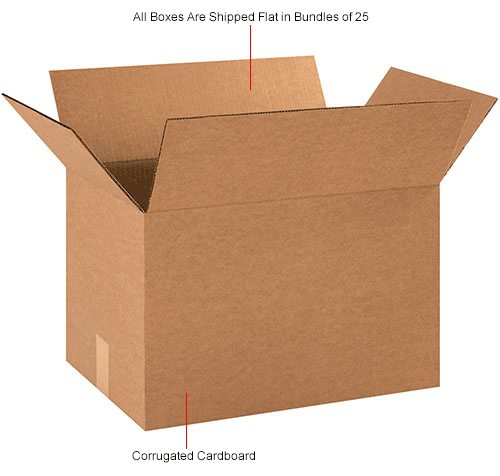 Cardboard Corrugated Boxes 18" x 12" x 12" 200#/ECT-32