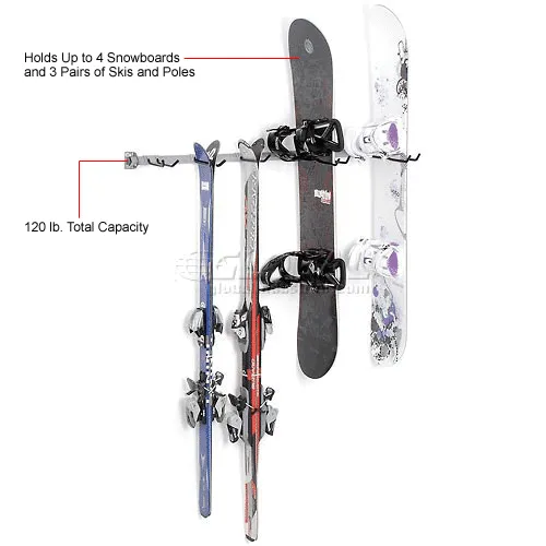 Monkey Bar Storage Ski & Snowboard Storage Rack - Thumbnail 4