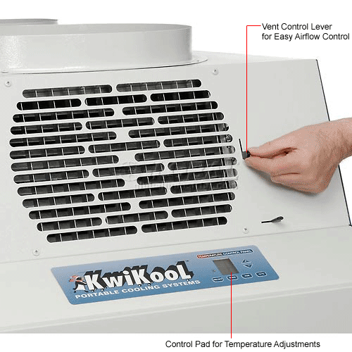KwiKool Portable Air Conditioner W/Heat Pump KHIB1811 1.5 Ton 17700 BTU Cool 21240 BTU Heat
																			