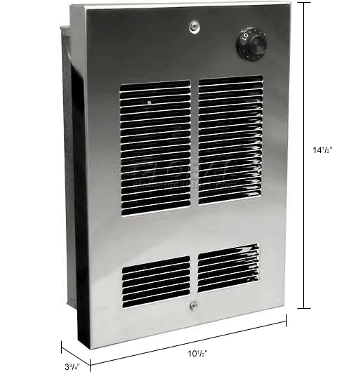 120v Bath Ceiling Heater Shallow Wall/Ceiling Fan Forced Heater W