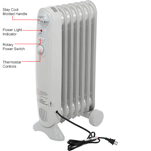 Heaters Portable Electric Comfort Zone® Value Sized OilFilled