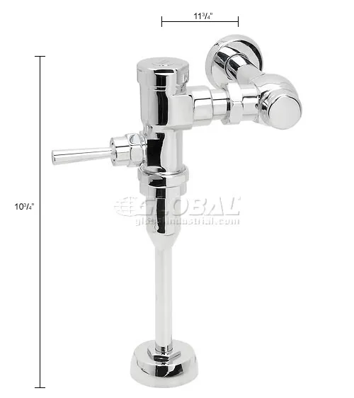 American Standard Exposed Urinal Flush Valve - 3/4" Top Spud, 1.0 GPF, Polished Chrome, Manual