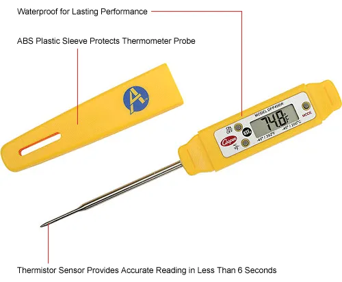 Cooper Digital Pocket Test Thermometer Waterproof DPP400W – STEC Hotelwares