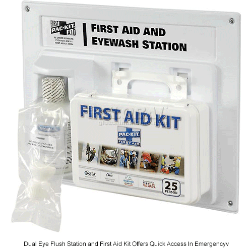 Physicians Care Eye Flush Solution with First Aid Kit, 24-500