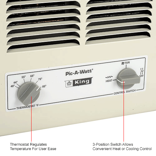 King Pic-A-Watt® Unit Heater KBP2406, 5700W Max, 240V 
																			