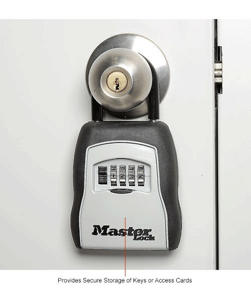 Master Lock® No. 5400D Portable 4Digit Combination Keylock Box Holds