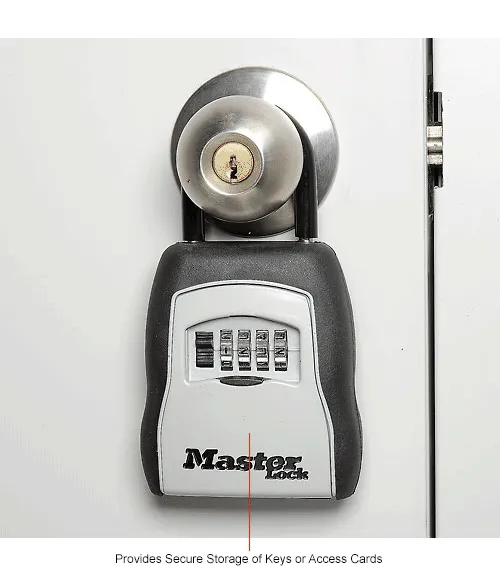 Master Lock® No. 5400D Portable 4-Digit Combination Keylock Box