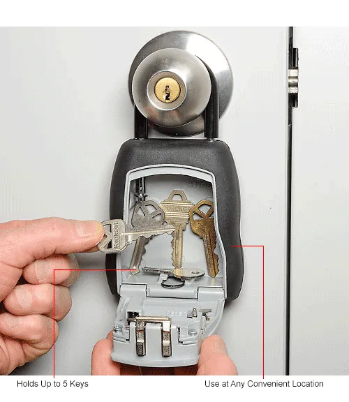 Master Lock® No. 5400D Portable 4-Digit Combination Keylock Box