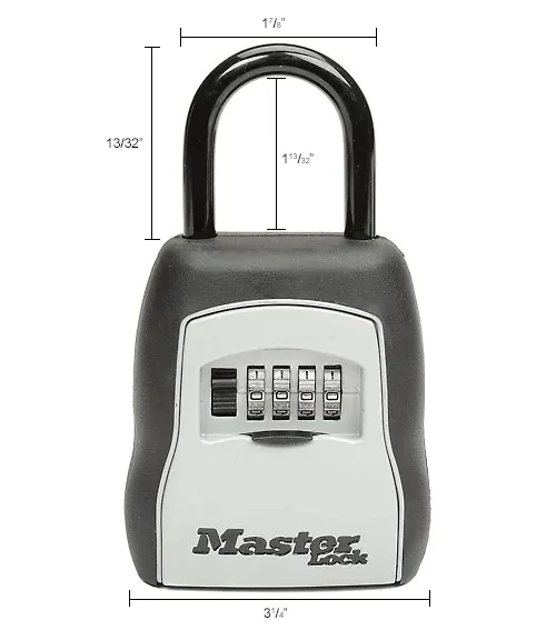 Master Lock® No. 5400D Portable 4-Digit Combination Keylock Box