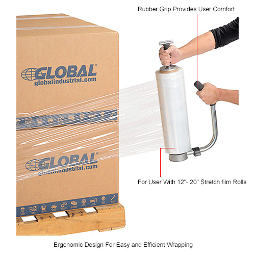 Encore Packaging Stretch Wrap Dispenser, THandle, For 12"20"W Roll