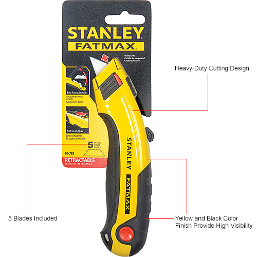 Stanley 10778 FatMax® Ergonomic Instant Change Heavy Duty Retractable