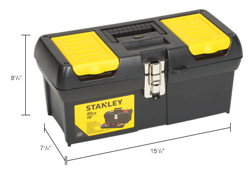Stanley 016013R 016013r, 16" Series 2000 Tool Box With Tray