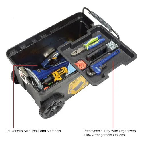 Stanley 033026R Pro-Mobile 17 Gallon Contractor Tool Chest With