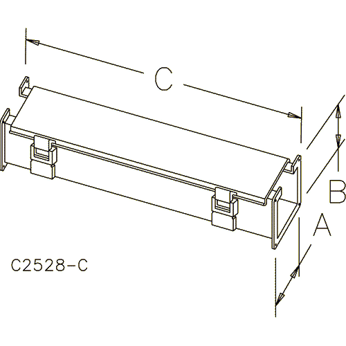Hoffman F22L48, Straight Section, 2.50x2.50x48.00, 64 x 64 x 1219mm