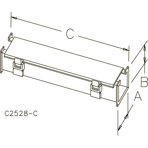 Hoffman F44L36, Straight Section, 4.00x4.00x36.00