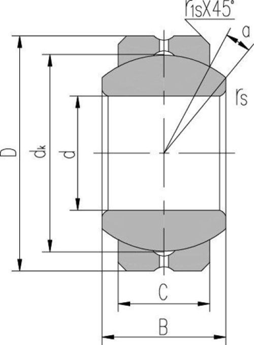 COM 16 Spherical Plain Bearing, Inch, Commercial Series