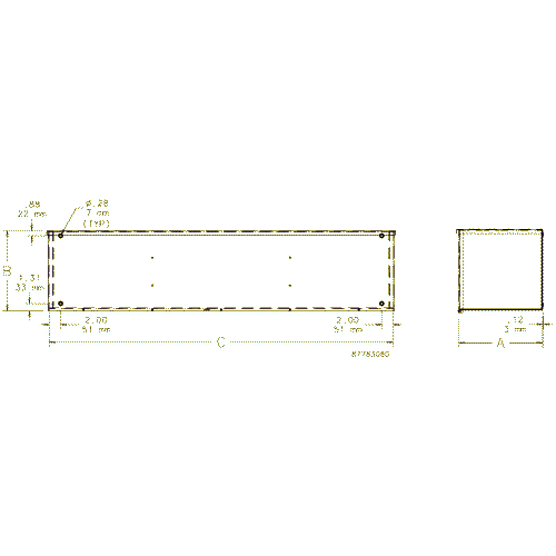 Hoffman F1212116RTGV, Econo Trough, Type 3R, 12.00x12.00x116.00, Galvanized