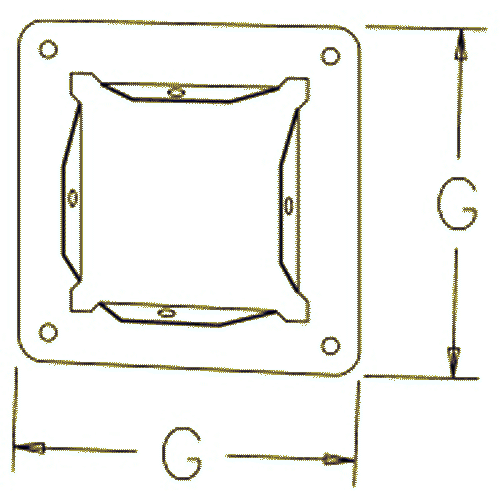 Hoffman F88GPA, Panel Adapter, Type 1, 10x254