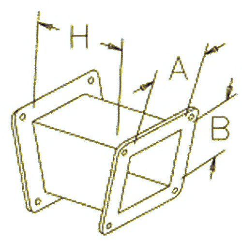 Hoffman F88WE225, Elbow 22.5 Deg, 8.00x8.00, Steel/Gray