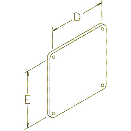 Hoffman F44WPFG, Closure Plate, 6in, 152mm, SS