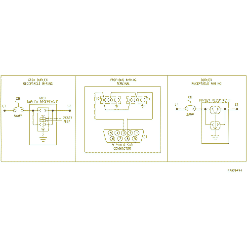 Hoffman HGF5PBSS, INTERSAFE™ Data Interface Ports for Profibus Protocol, 4X, SS, SS