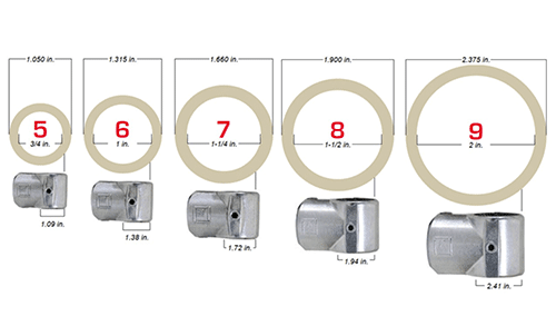 Pipe Dia.: 1-1/4 Description: - H25-7 Kee Klamp Fittings 25-7 Products For Industry / Kee In