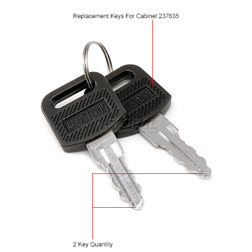 Cabinets Storage Global Industrial 2 Replacement Keys For Cabinet Model 237635gy 237635bk 237635tn Rp9007 Globalindustrial Com