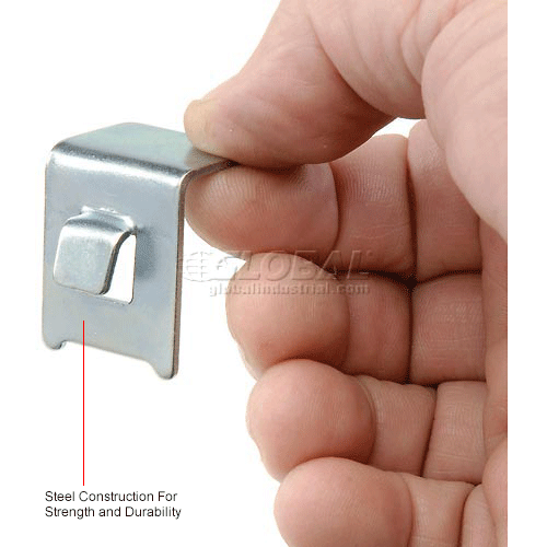 Global Industrial Replacement Shelf Clip For Cabinets 16 Per Bag   RP9041IN 1wco 