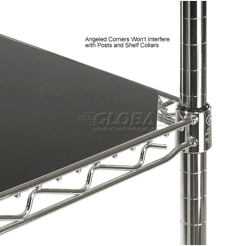 Wire Shelving Liners & Enclosures Reversible Shelf Mat 24x36 Black