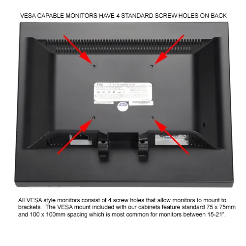 Global Industrial™ Mobile LCD Console Computer Cabinet, Black