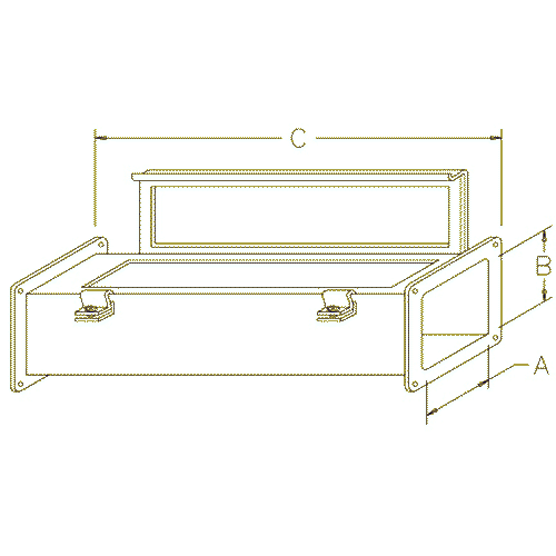 Hoffman F44W60SS, Straight Section, 4.00x4.00x60.00, SS