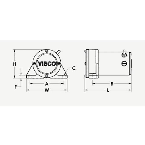 115Vac 1.3 A 1 Phase Vibco Scr-100 Electric Vibrator 