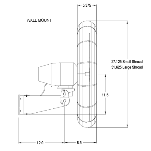 Fans Wall Fans Global Industrial™ 24" Industrial Wall Mounted Fan