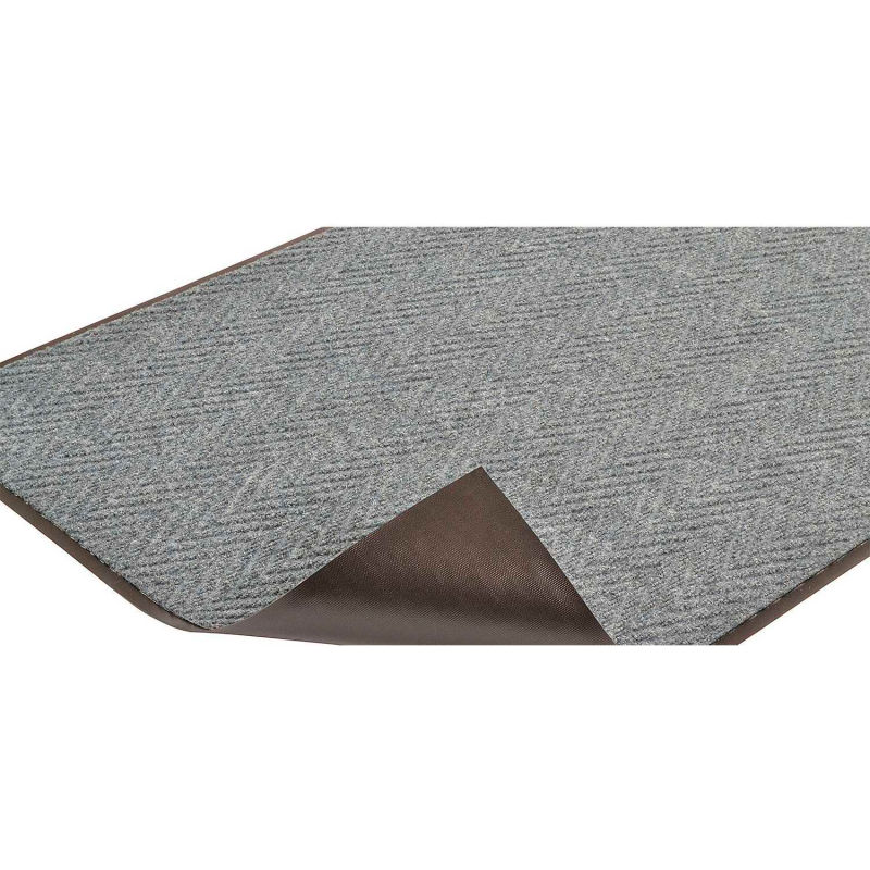 Charcoal NoTrax 105 Chevron Entrance Mat 3 Width x 6 Length x 5/16 Thickness for Lobbies and Indoor Entranceways 